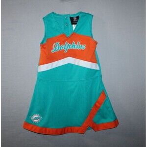 Girls Miami Dolphin Cheerleading Outfit-size 4T NFL Team Apparrel